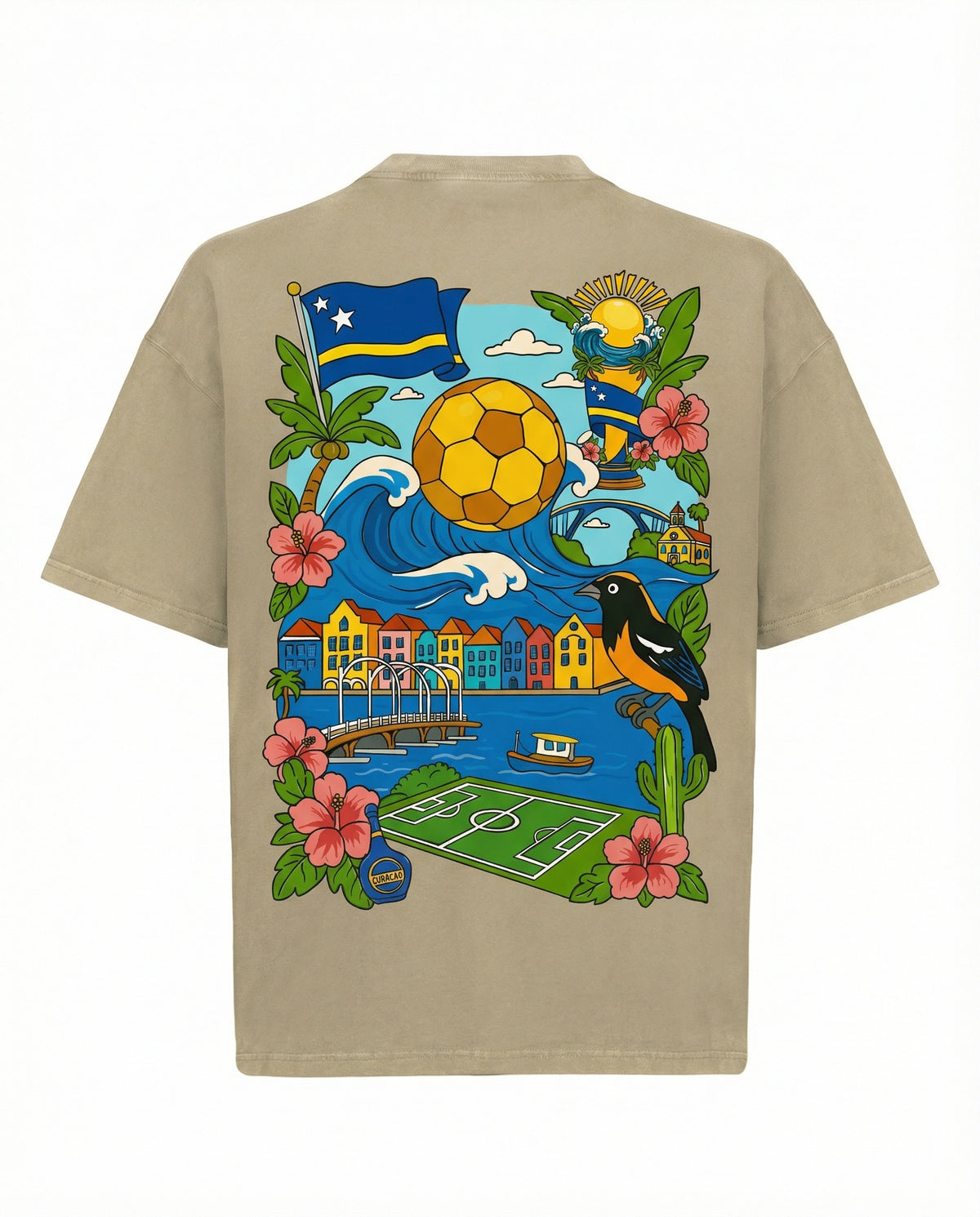 Curpee* Built For The Moment— Curaçao Football Summer T-Shirt (Preorder)