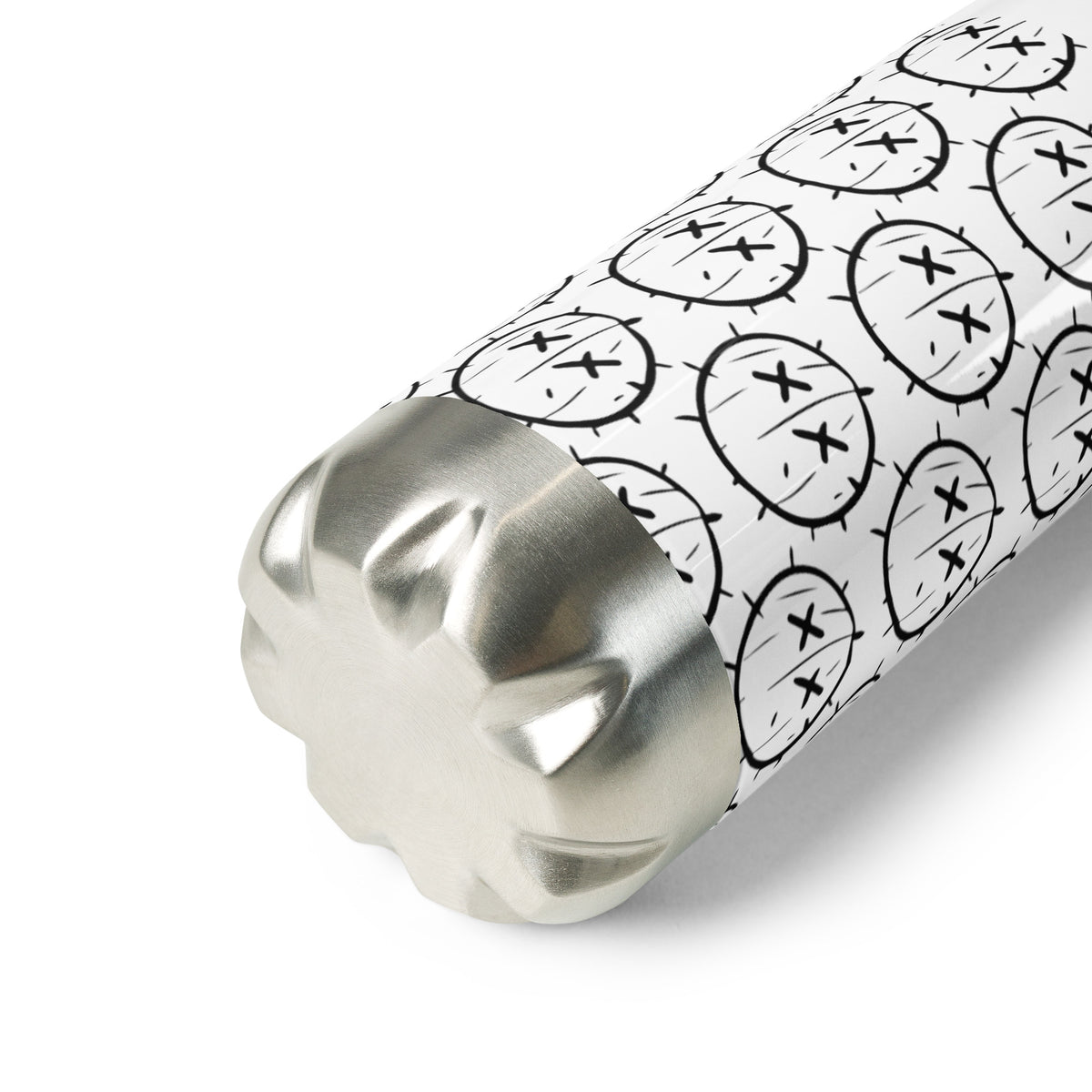 CURPEE* CACTUS STAINLESS STEEL WATER BOTTLE – LIMITED EDITION [WHITE]